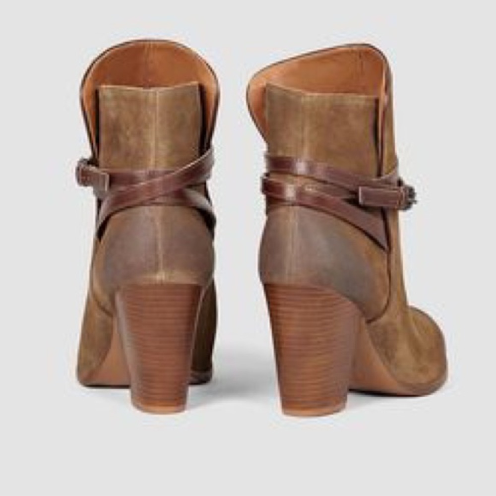 ALLSAINTS Victoria Heel Booties in Tobacco NEW - Picture 6 of 15